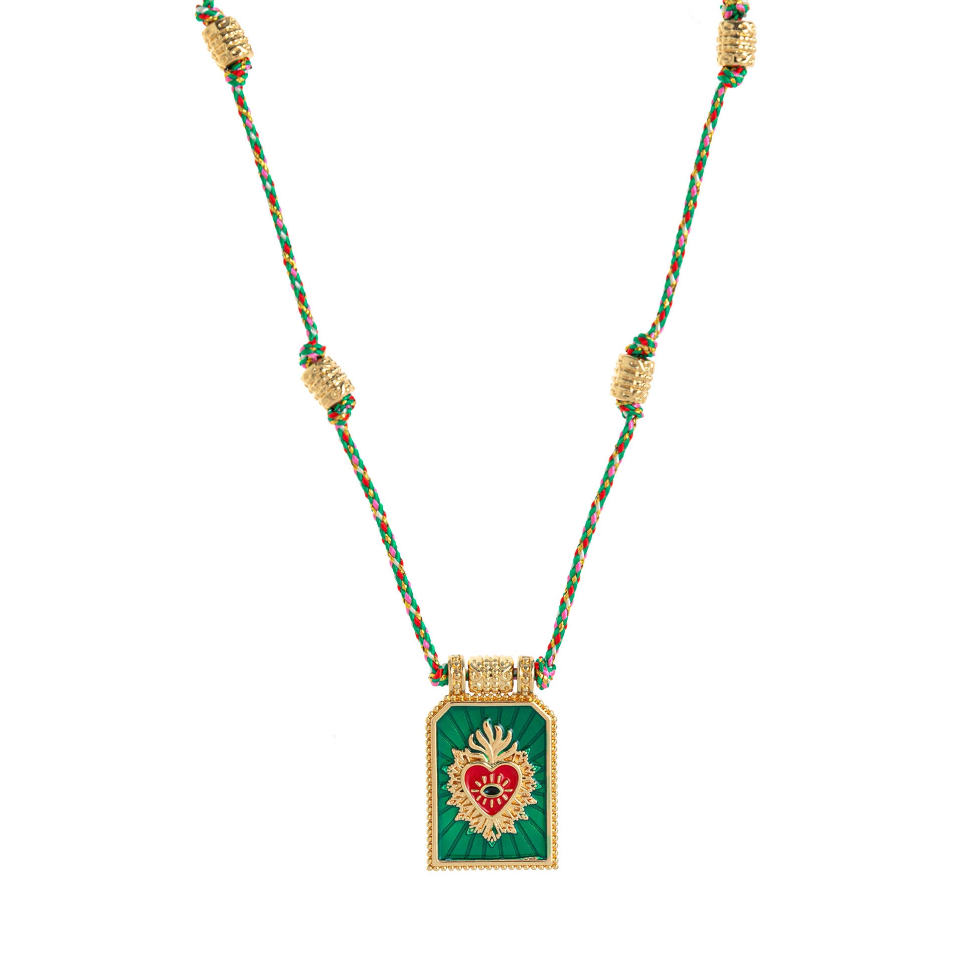 Wholesale Love Tarot Pendant Necklace Lucky Bead Chain Gold-plated Color Preservation